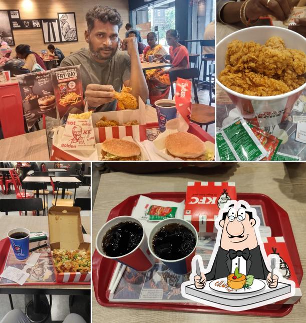 Fried chicken at KFC