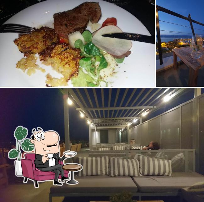 Tra le varie cose da Hotel Osam Rooftop Bar si possono trovare la interni e cibo