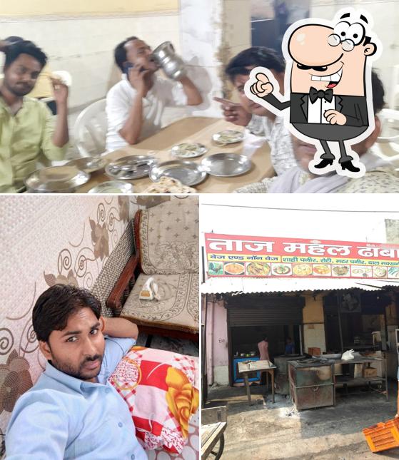 The picture of interior and food at Taj Mahal Dhaba Chicken Corner
