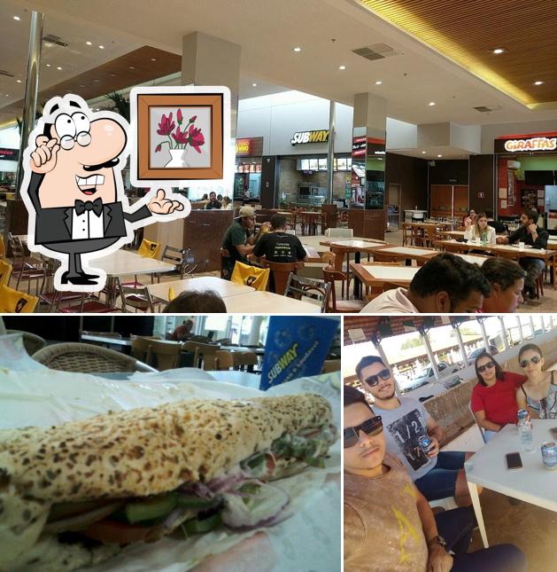 O interior do Subway