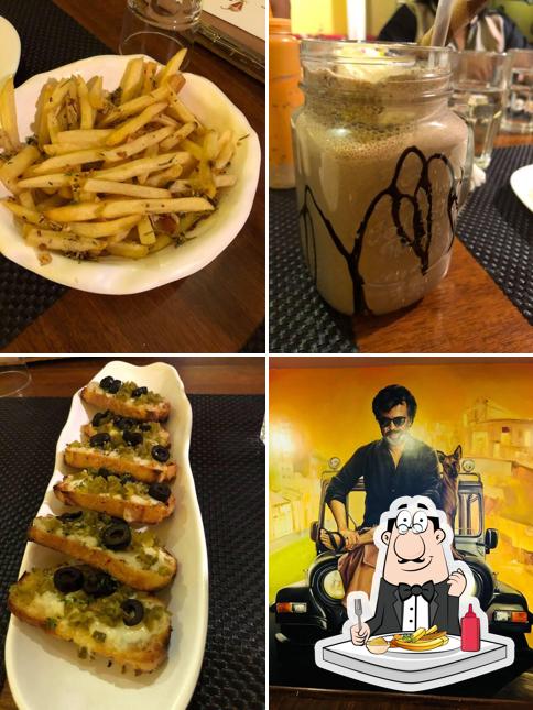 Taste French-fried potatoes at Superstar Pizza
