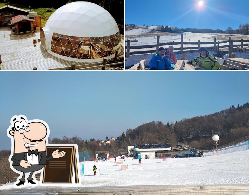 Goditi la vista dagli esterni di Baita Laghetto