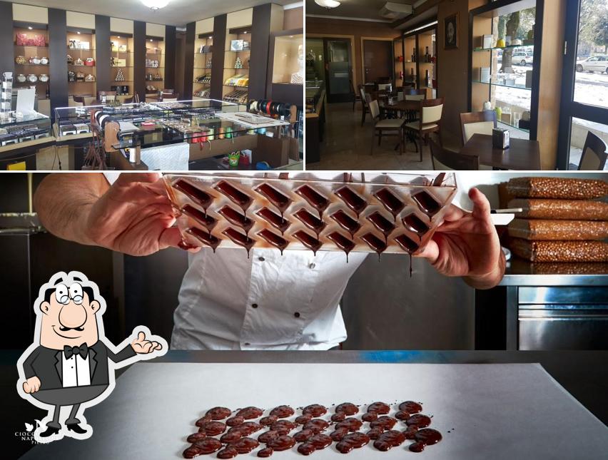 Gli interni di Cioccolateria Napoleone