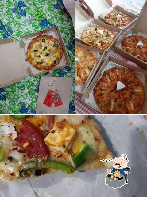 Food at Domin's Pizza