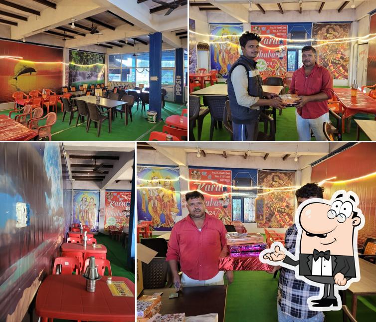 The interior of Karan Dhaba