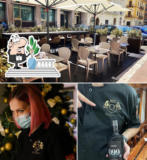 Questa è la foto che raffigura la esterno e bevanda di Queen 2.0 – Bar, Aperitivi, Pizza e Cocktail a Taranto