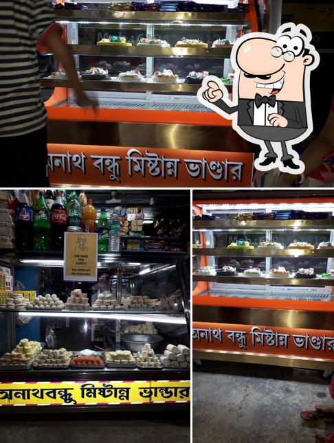 The interior of Anath Bandhu Mistanno Bhandar