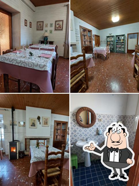 Gli interni di Antica Trattoria Lu Frate