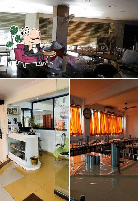 The interior of Padharosa Cuisine Bhopal