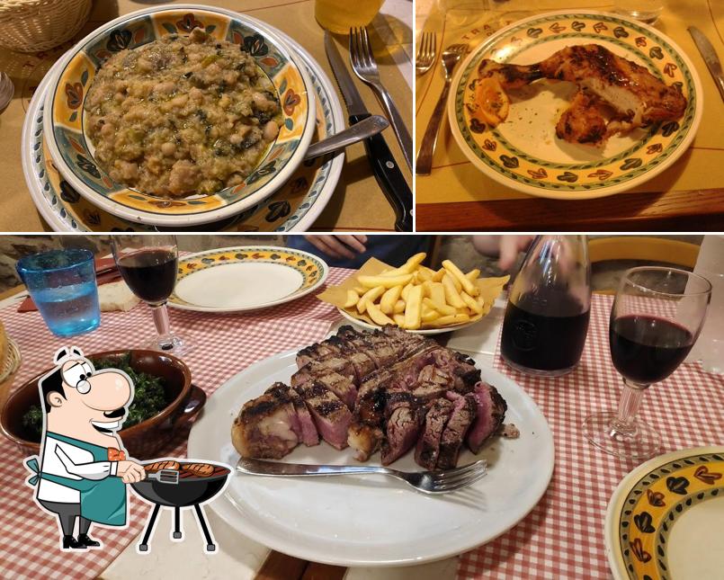 Trattoria Palle D'Oro dal 1860 serve pasti a base di carne