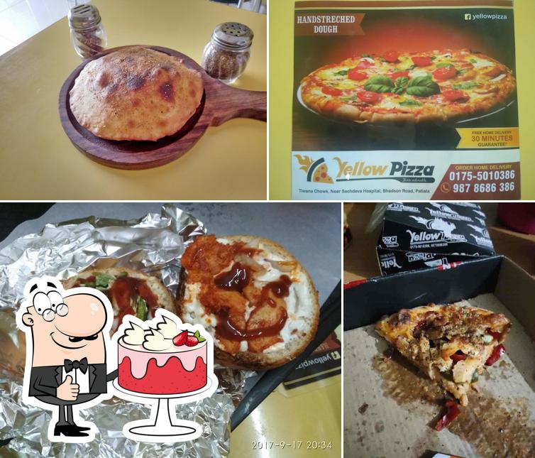 Here's a photo of Yellow pizza