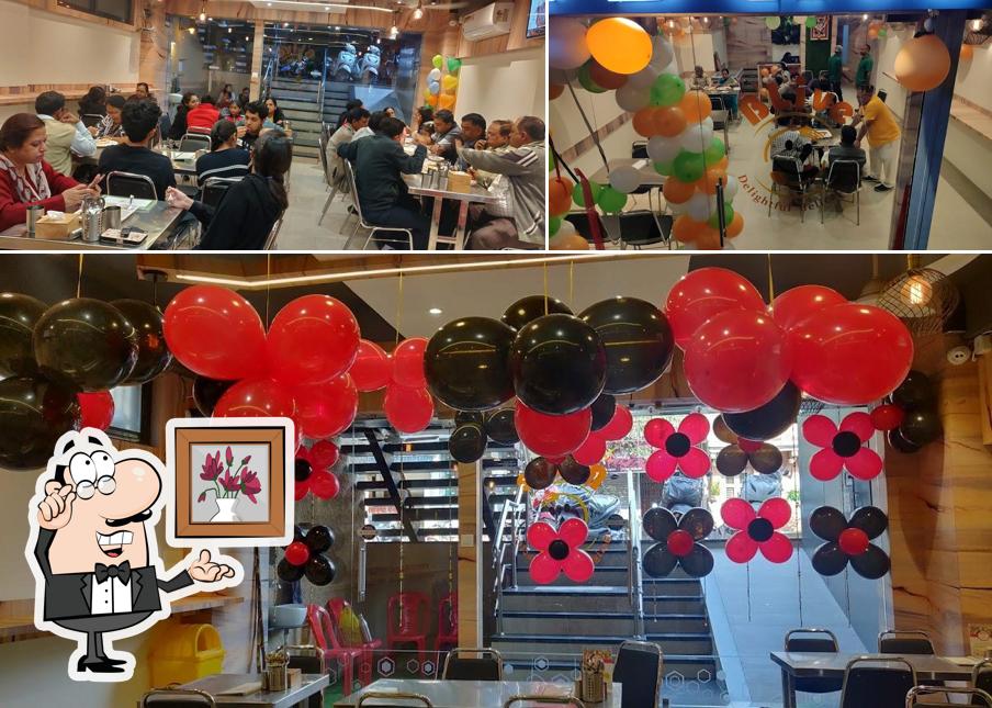 Take a seat at one of the tables at B'Live