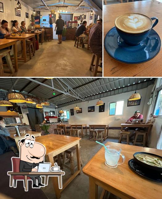 Take a seat at one of the tables at Bodhi Brews