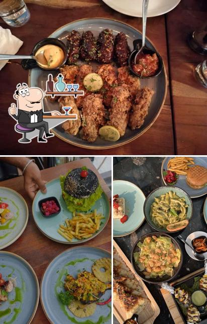 This is the photo displaying interior and food at Boho The Sky Café - Salt Lake