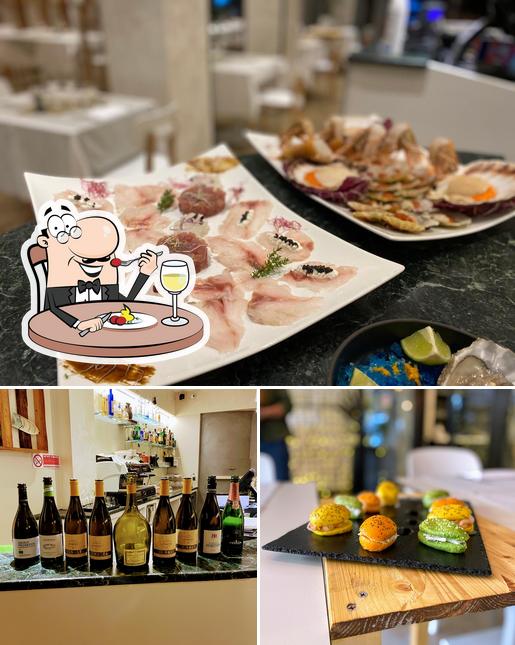 La foto della cibo e alcol di Calamareto