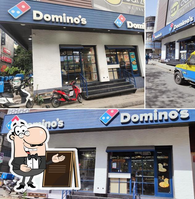 The exterior of Domino's Pizza Jhandewalan, New Delhi