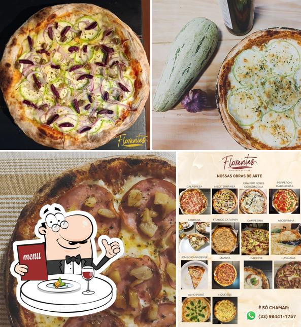 Esta é a imagem ilustrando comida e interior no Florentes - Artesãos da Pizza Entregas e Retiradas