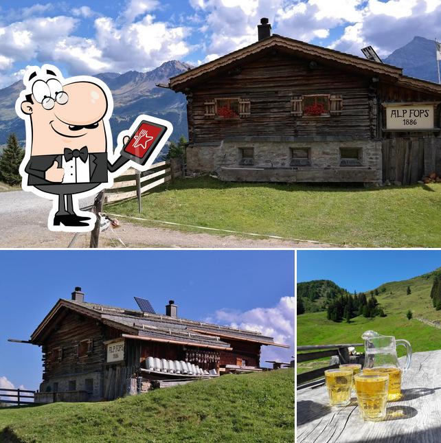 Questa è la immagine che raffigura la esterno e birra di Alphütta Fops