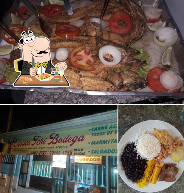A foto da comida e exterior a Espaço Tchê Bodega
