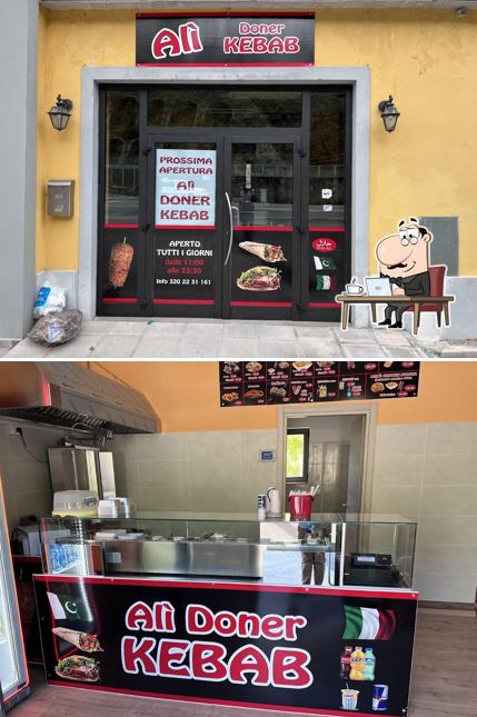 Gli interni di Ali Doner Kebab