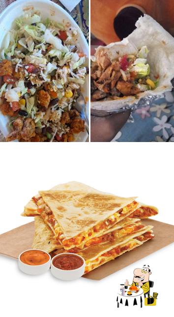 Food at California Burrito