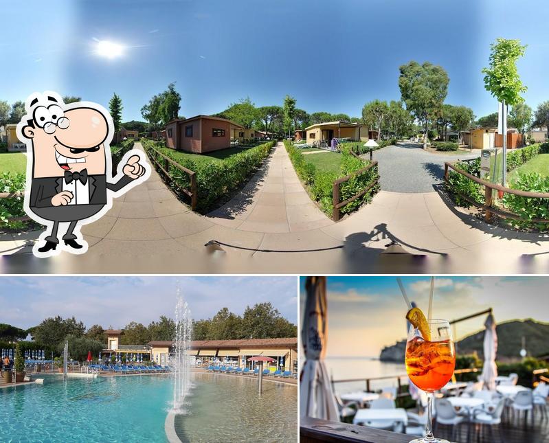 Dai un’occhiata alla foto che presenta la esterno e alcol di Camping Village Baia Azzurra