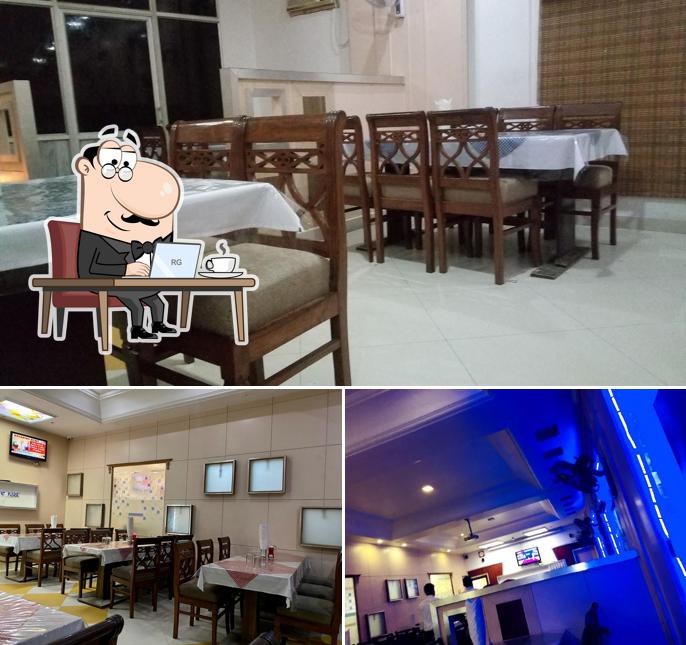 The interior of Hotel Anmol Palace