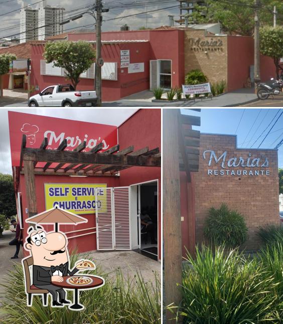 O exterior do Maria's Restaurante