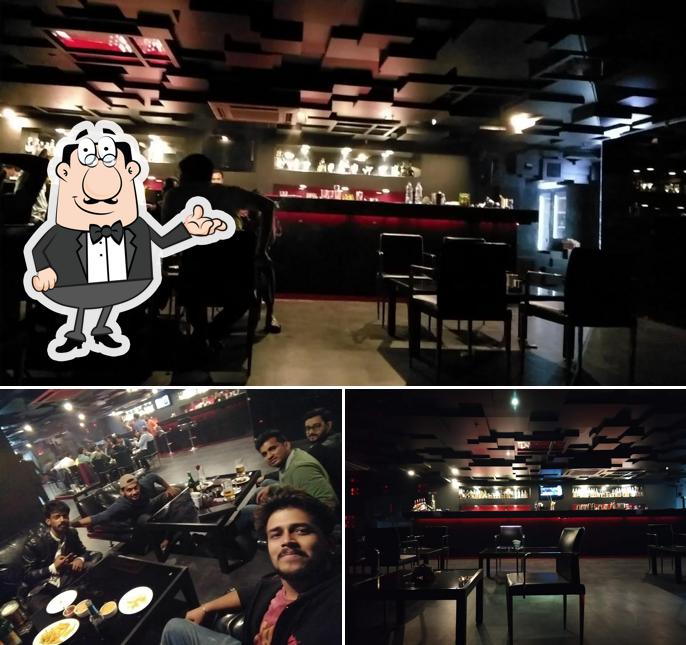 Take a seat at one of the tables at Cubes By Cocoon