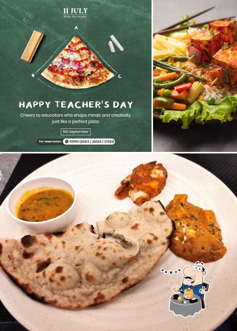 Food at 11 July Kitchen Bar & Banquet