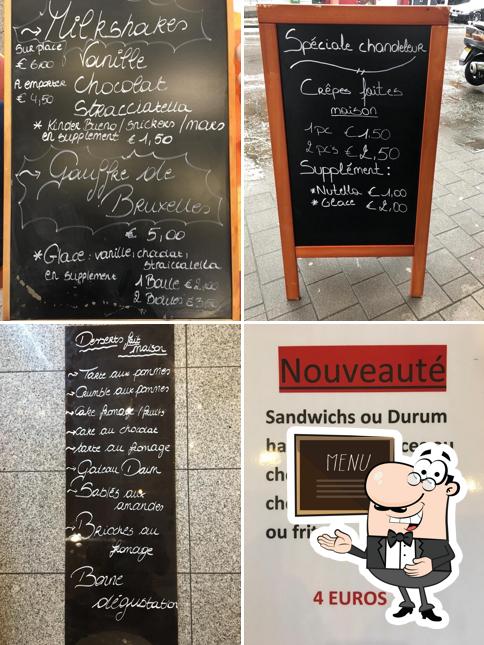 Découvrez les formules du jour sur le tableau