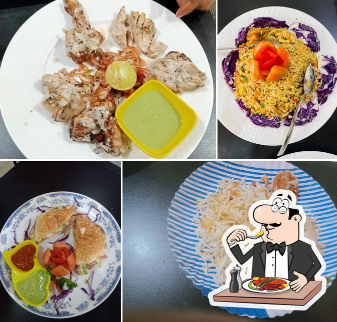 Food at Delhi Knights restaurant