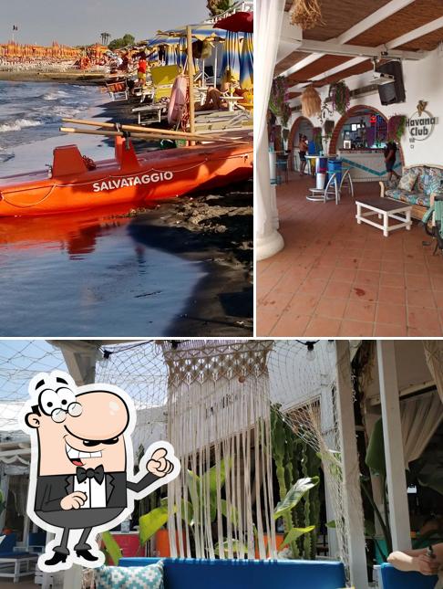 Gli interni di Exotica Beach Club