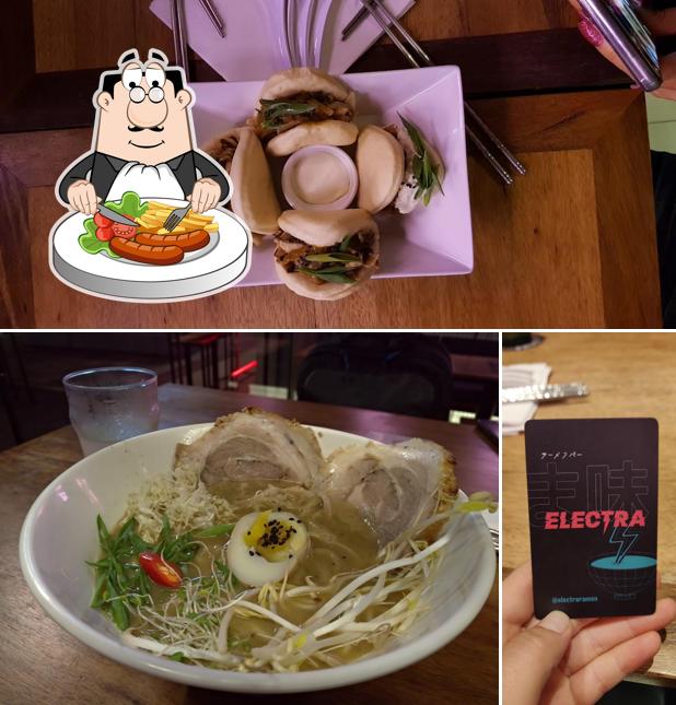 Comida em Electra Ramen