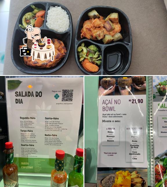 Confira a imagem ilustrando comida e bebida no Flow Metropolitan