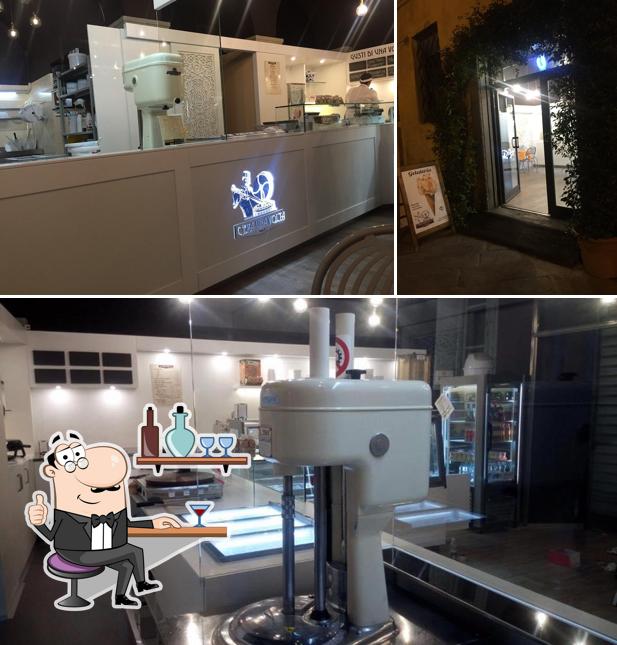 Gli interni di Gelateria C'era una volta