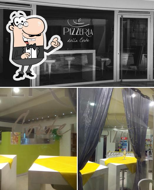 Gli interni di Pizzeria la Corte
