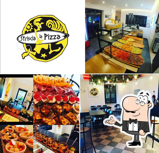 Gli interni di Striscia la Pizza