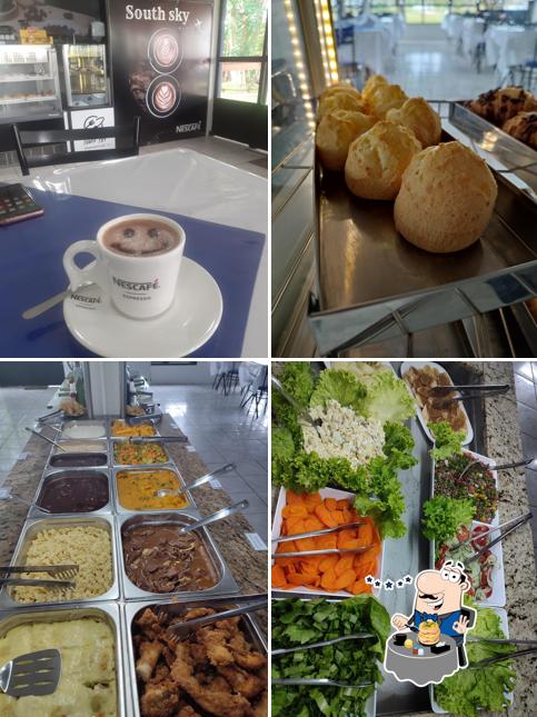 Creme brulée em South Sky Restaurante e Café Aeroclube de Belém Novo