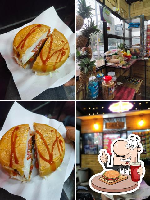 Get a burger at CAFE SPOT