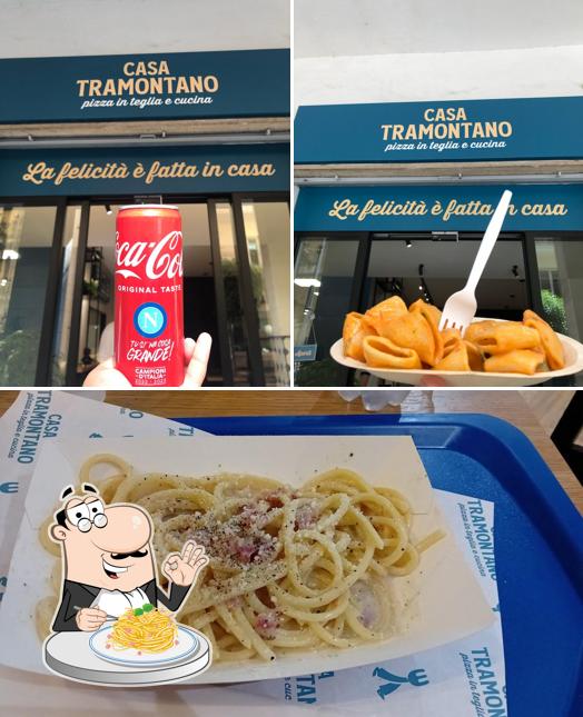 Spaghetti alla carbonara al Casa Tramontano