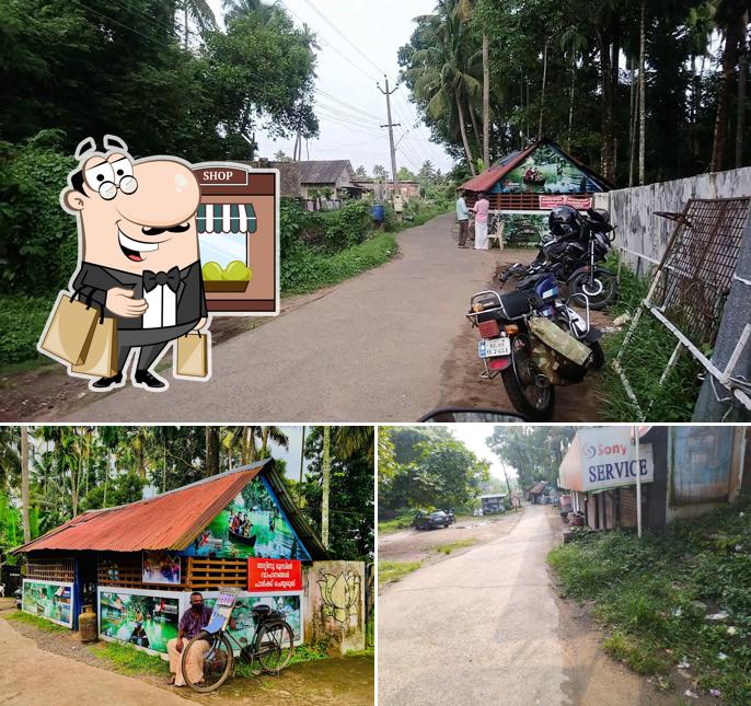 Enjoy the view at the outside area of Damodara Pappan's Kada