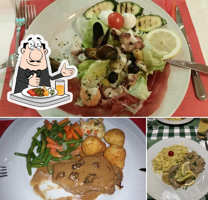 Questa è la immagine che presenta la cibo e birra di Little Italy