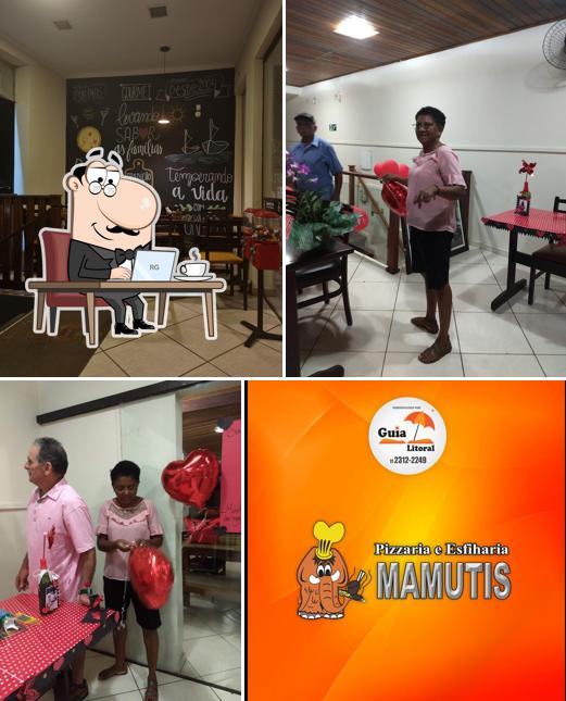 Veja imagens do interior do Mamutis Pizzaria e Esfiharia