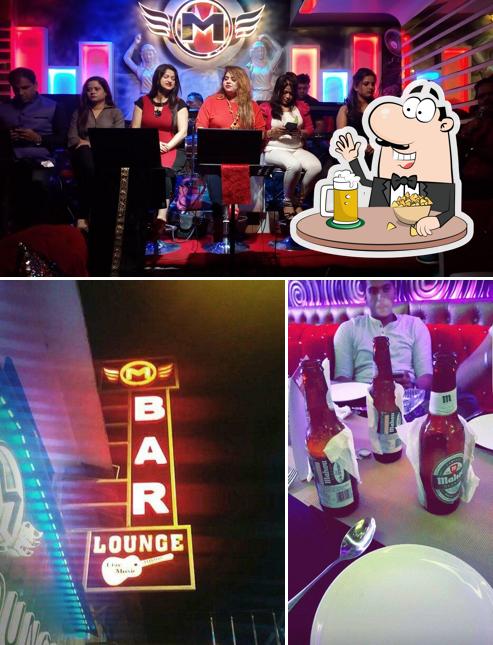 You can get a pint of light or dark beer