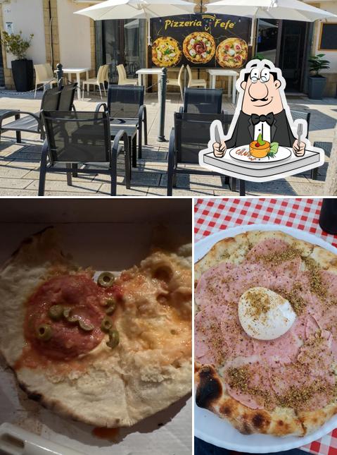 Questa è la immagine che raffigura la cibo e interni di Pizzeria FeFè