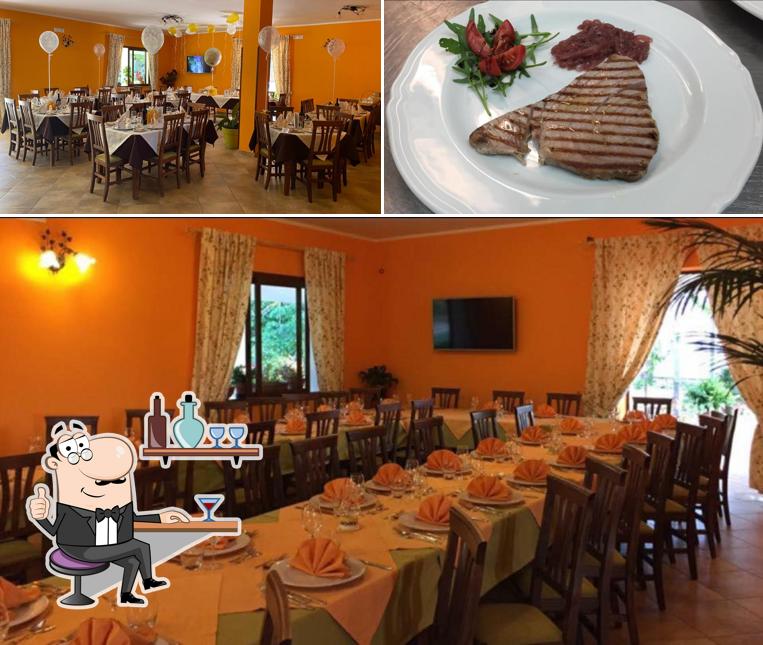 La foto della interni e cibo di Ristorante - Pizzeria - San Damiano “Agriturismo “