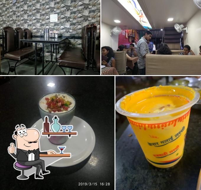 This is the photo showing interior and drink at Mithas Sweets - Aundh