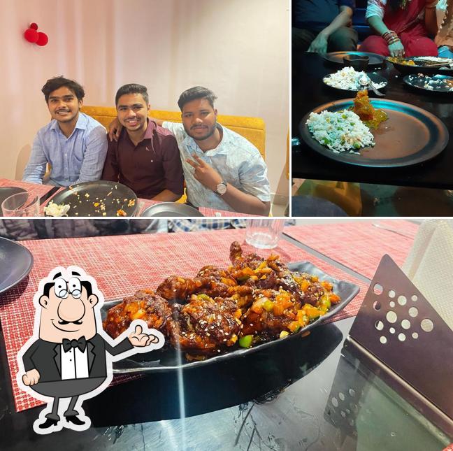 The image of The Indian restaurant’s interior and food