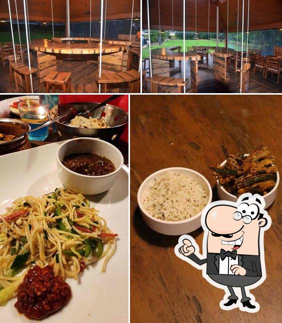 Among different things one can find interior and food at Cinnamon @ The Lagoona Resort, Lonavala